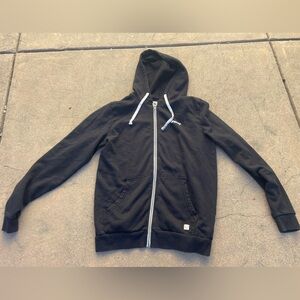 Marine Layer Black Zip-Up Hoodie Sweater